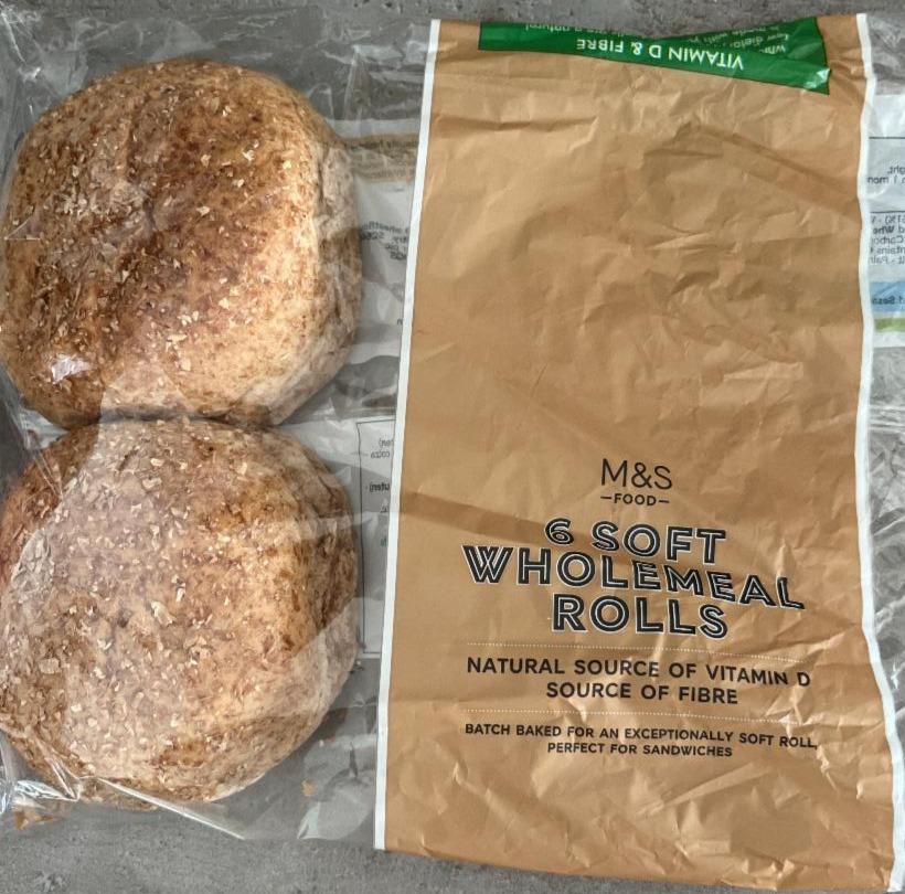 Fotografie - 6 Soft Wholemeal Rolls M&S Food