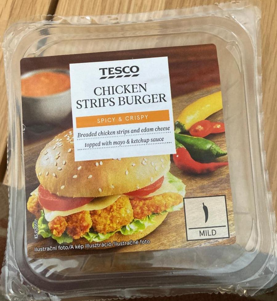 Fotografie - Chicken Strips Burger Tesco