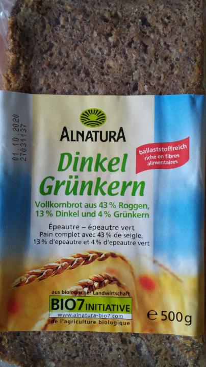 Fotografie - Bio Dinkel Grünkern Brot Alnatura