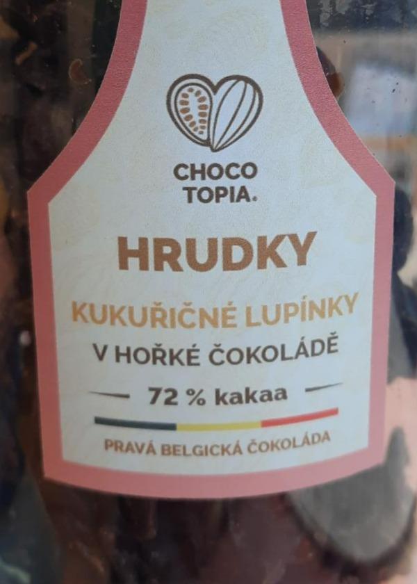 Fotografie - Hrudky kukuřičné lupínky v hořké čokoládě Chochotopia