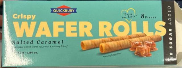 Fotografie - Crispy wafer rolls salted caramel Quickbury