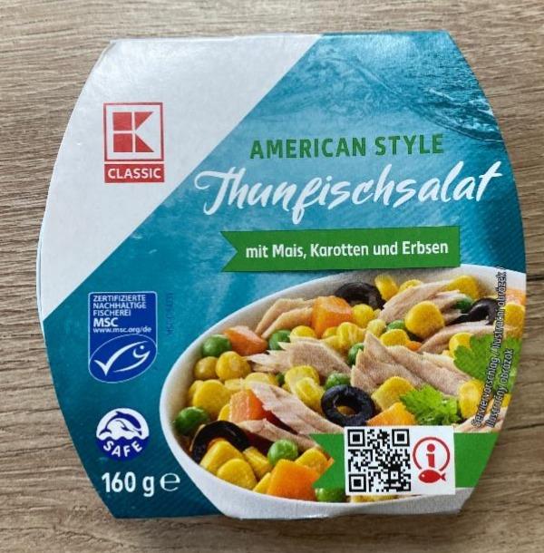 Fotografie - Thunfischsalat american style mit Mais, Karotten und Erbsen K-Classic