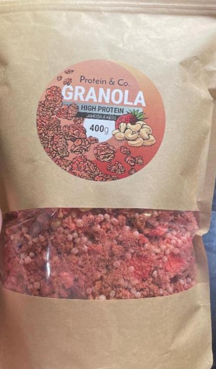 Fotografie - GRANOLA jahoda a kešu Protein & Co.