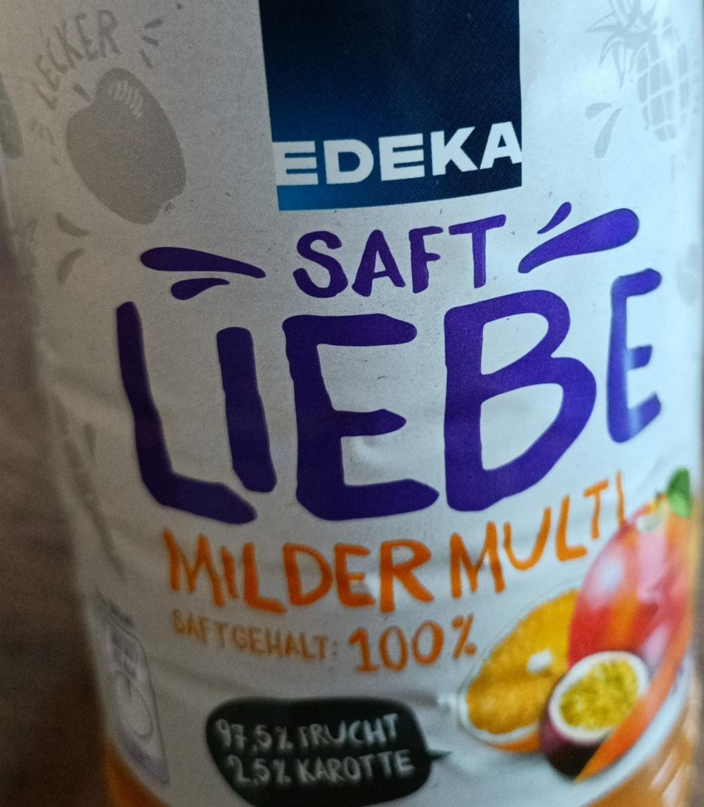 Fotografie - Saft Liebe Milder Multi 100% Edeka