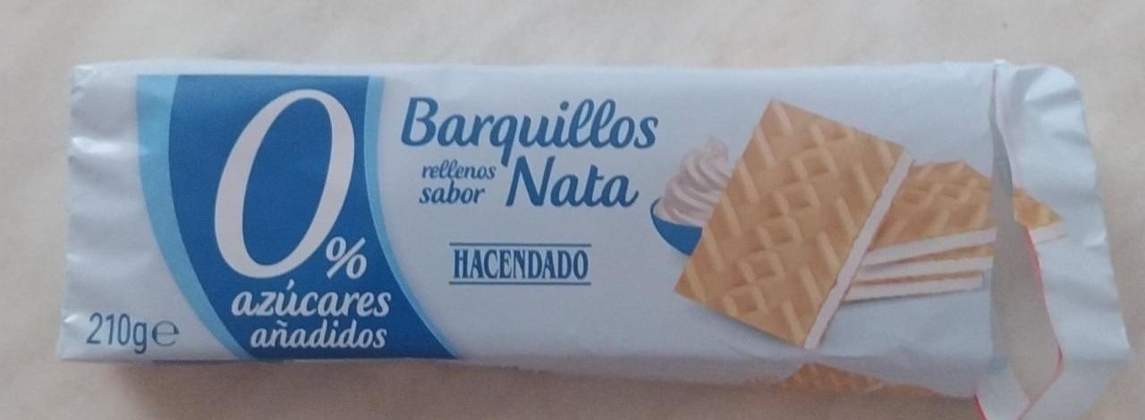 Fotografie - Barquillos de nata 0% azúcares añadidos Hacendado