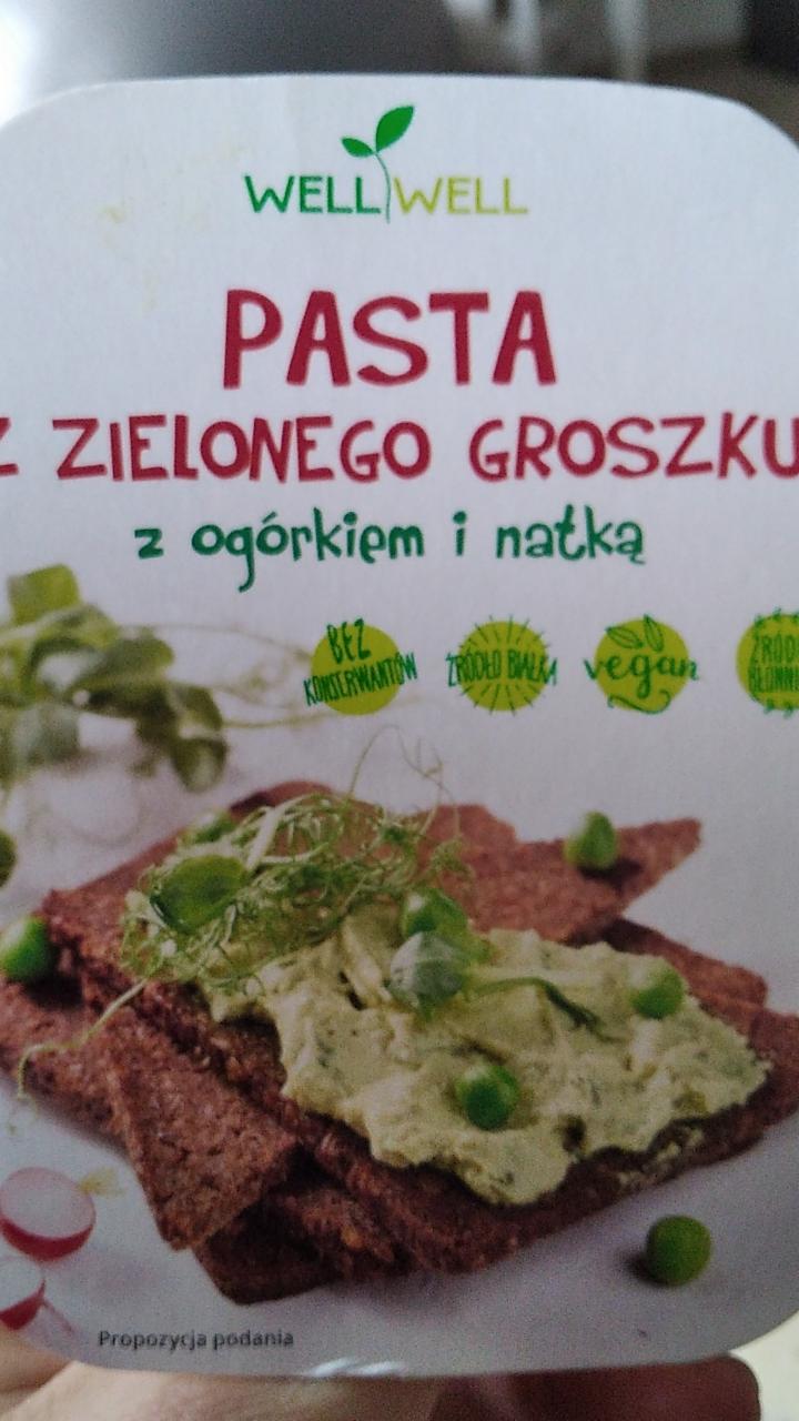 Fotografie - Pasta z zielonego groszku z ogórkiem i natką Well Well