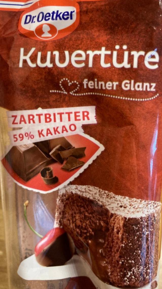 Fotografie - Kuvertüre zartbitter Dr.Oetker