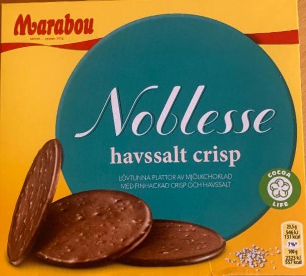 Fotografie - Noblesse havssalt crisp Marabou