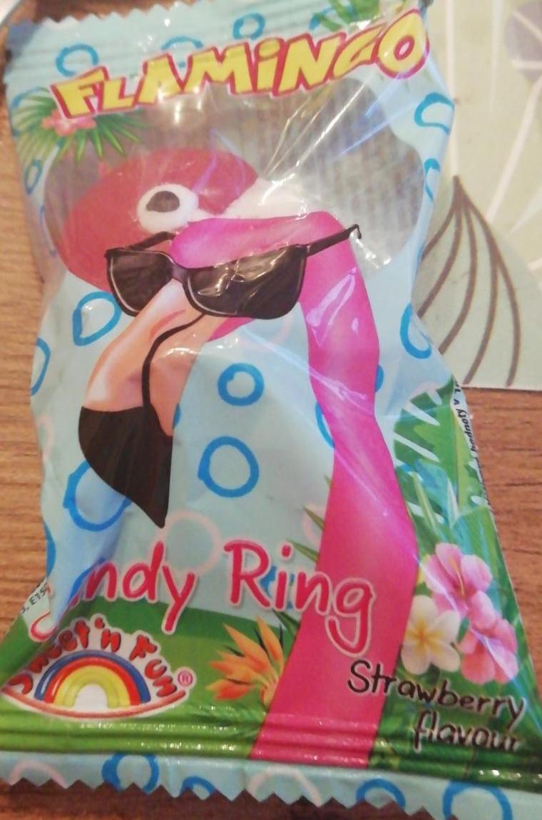 Fotografie - Lama & Flamingo Candy Ring Pop Strawberry flavour