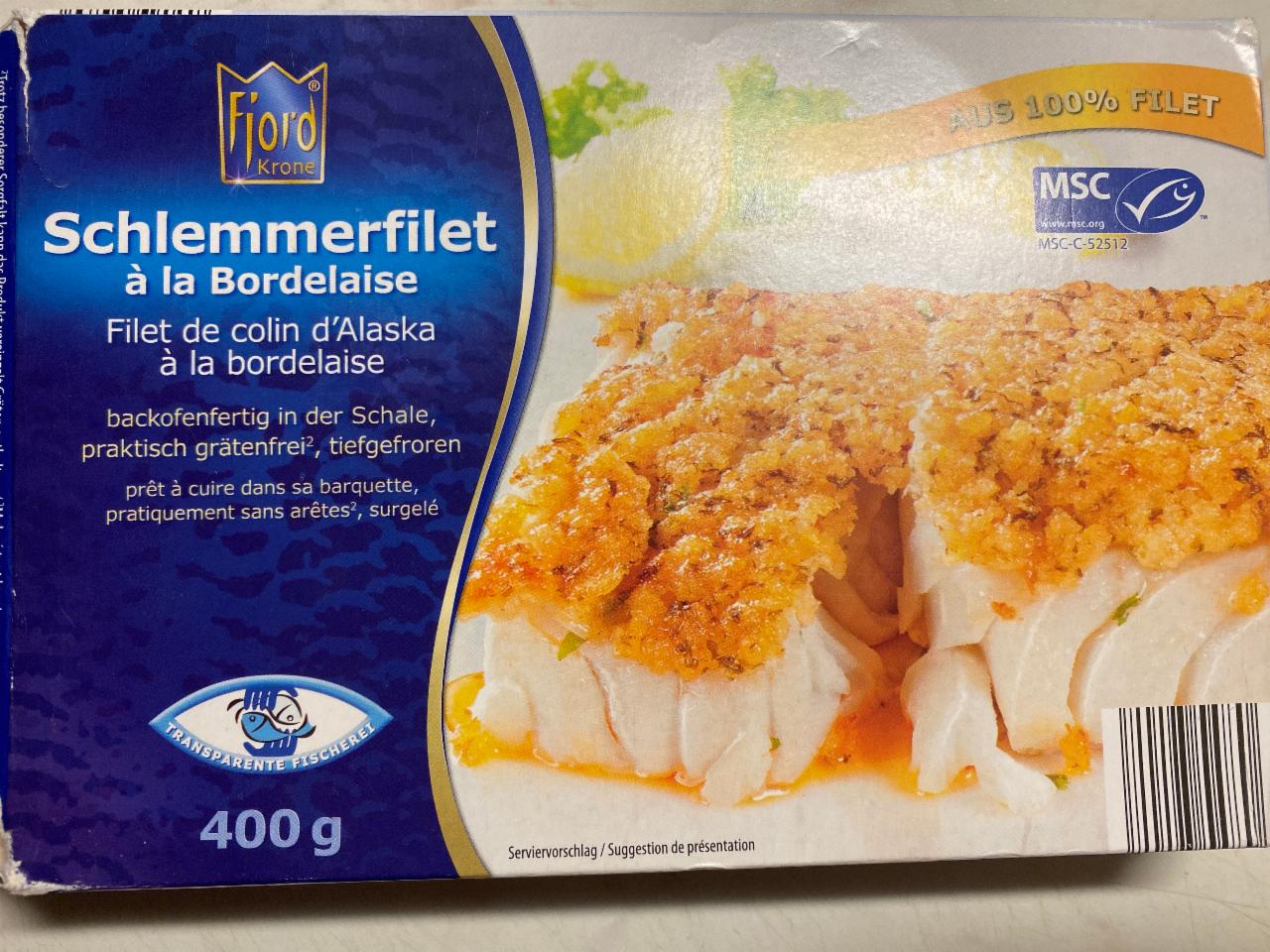 Fotografie - Schlemmerfilet a la Bordelaise Fjord Krone