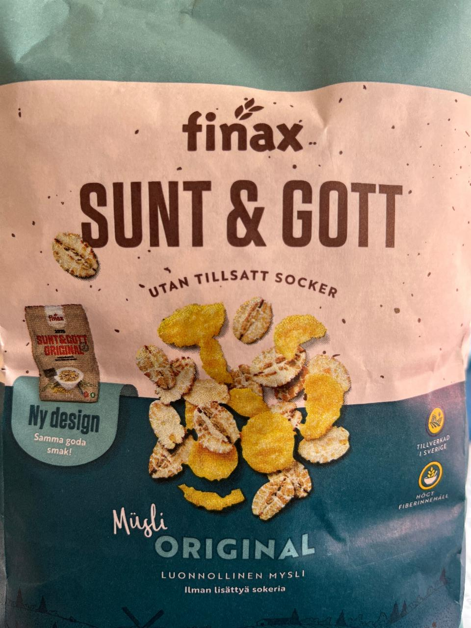 Fotografie - Sunt & Gott Müsli Original Finax