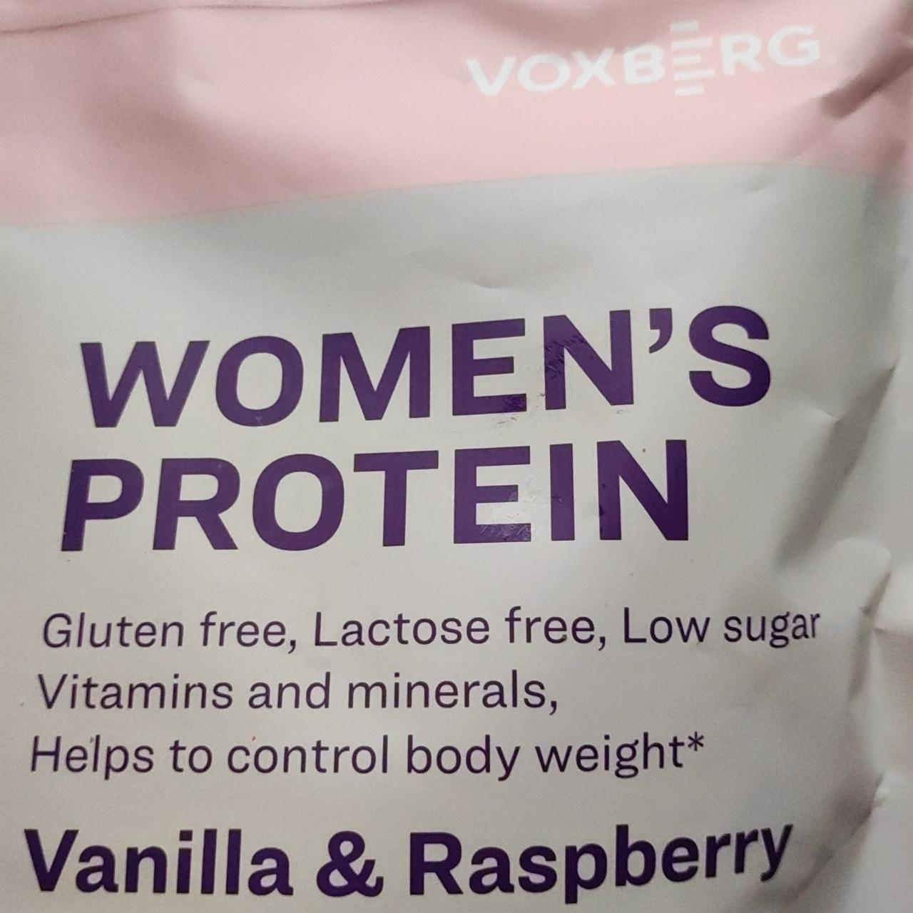 Fotografie - Womens protein Vanilla & Raspberry Voxberg