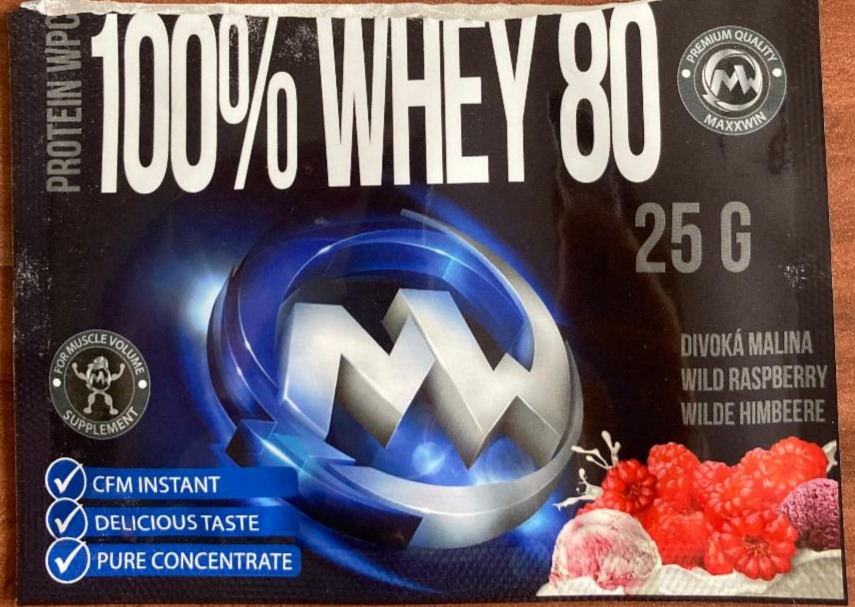 Fotografie - 100% Whey 80 (divoká malina)