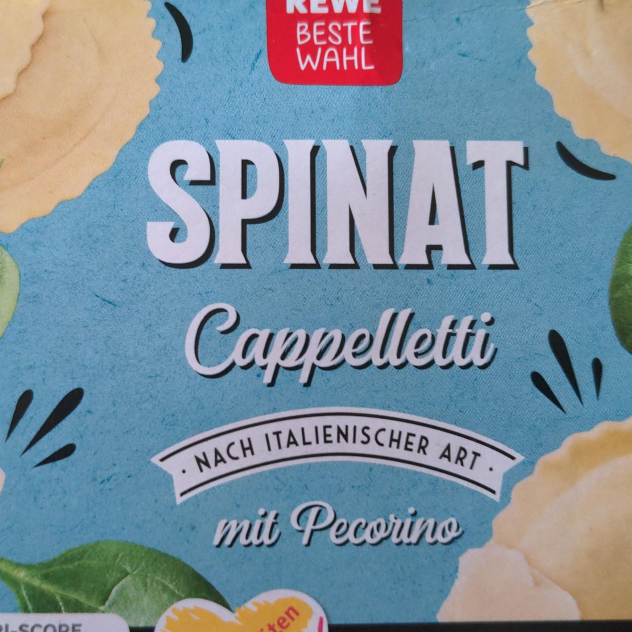 Fotografie - Spinat Cappelletti mit Pecorino Rewe beste wahl