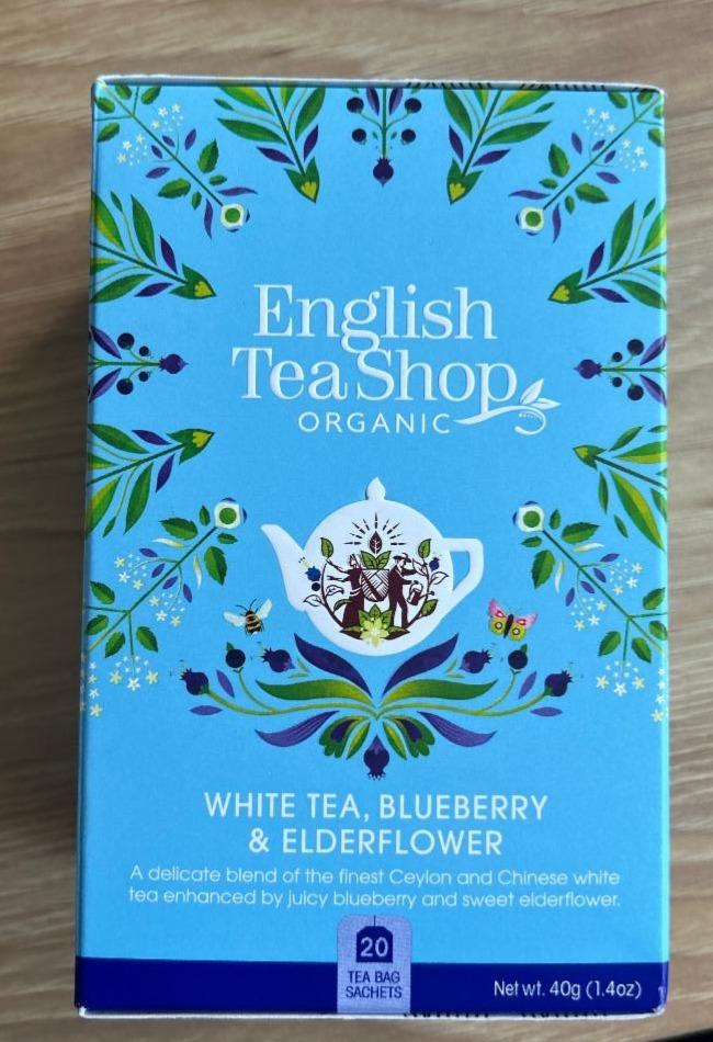 Fotografie - Organic white tea, blueberry & elderflower English Tea Shop