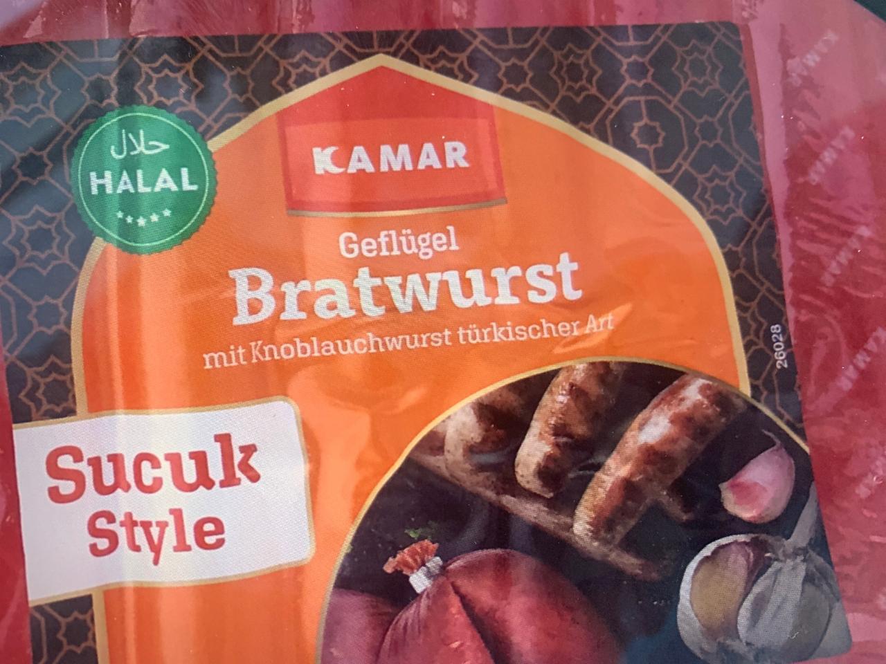 Fotografie - Geflügelbratwurst Sucuk Style Halal