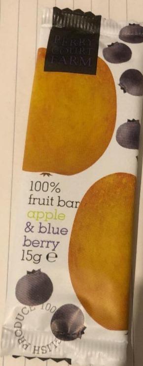 Fotografie - 100% Fruit bar apple & blueberry Perry Court Farm