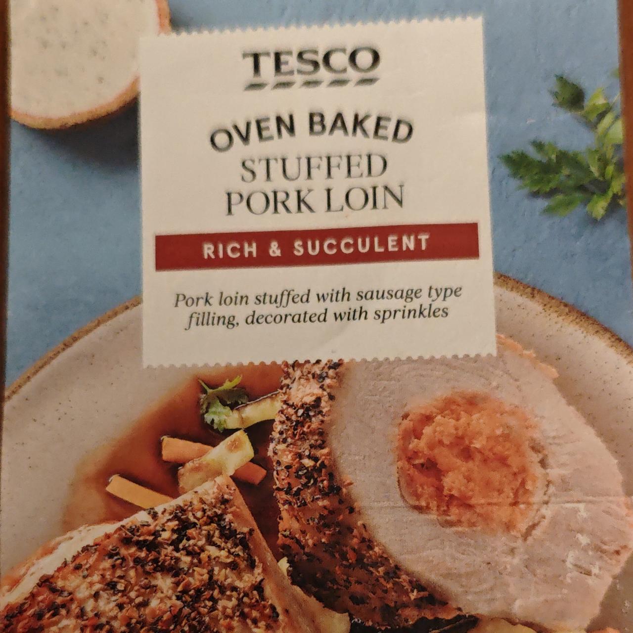 Fotografie - Oven baked stuffed pork loin Tesco