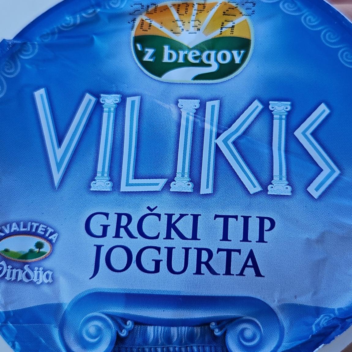 Fotografie - Vilikis grčki tip jogurta 'z bregov