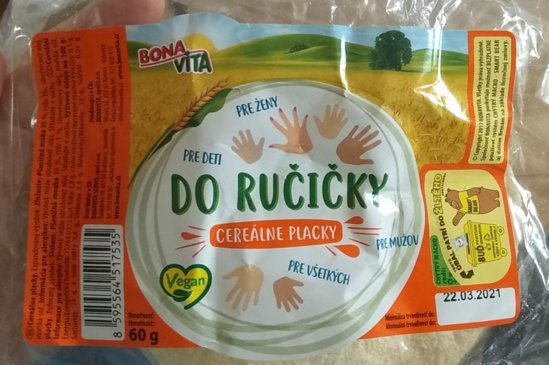 Fotografie - Cereální placky do ručičky Bonavita