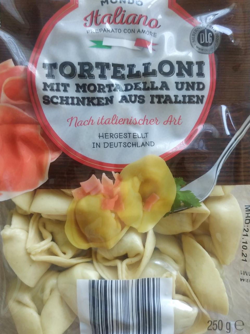 Fotografie - Tortellini mit Mortadella und Schinken aus Italien Mondo Italiano