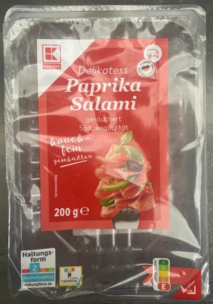 Fotografie - Delikatess Paprika Salami K-Classic