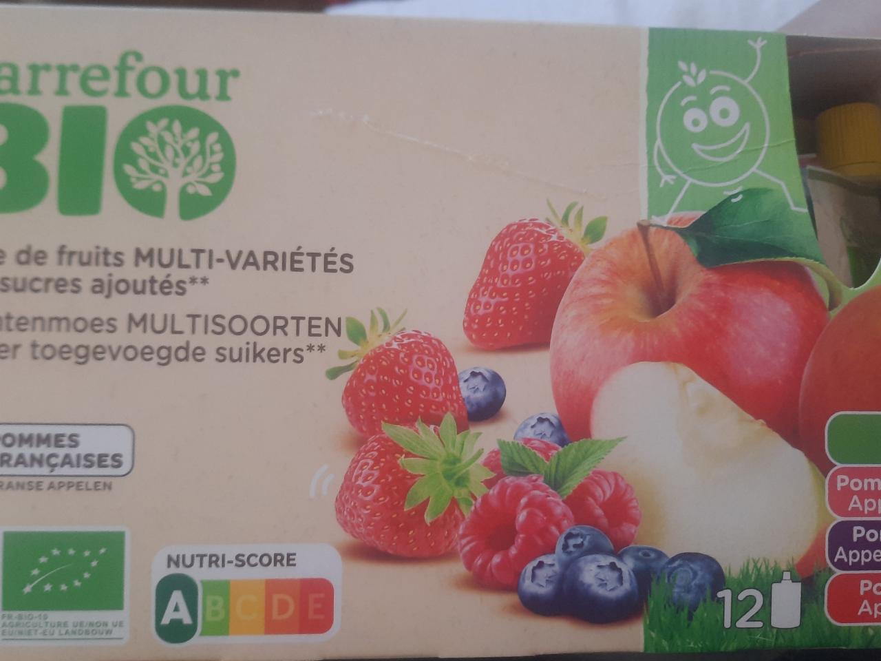 Fotografie - Carrefour Bio: Purée de fruits pomme