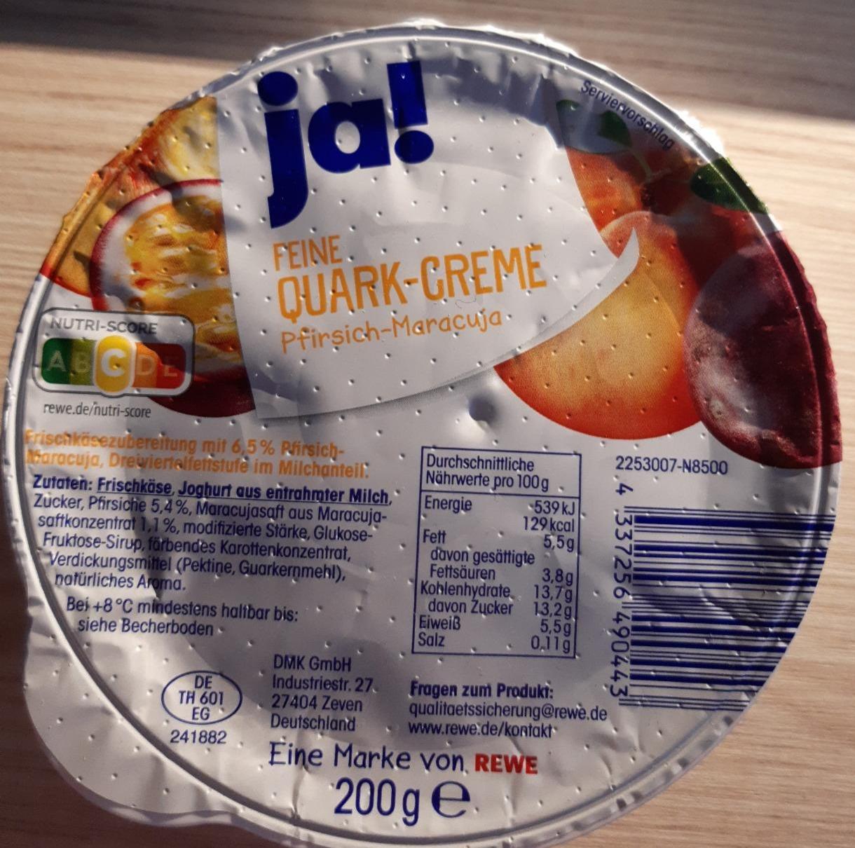 Fotografie - Feine Quark-Creme Pfirsich-Maracuja Ja!