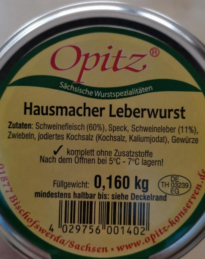 Fotografie - Hausschlachter Leberwurst Opitz