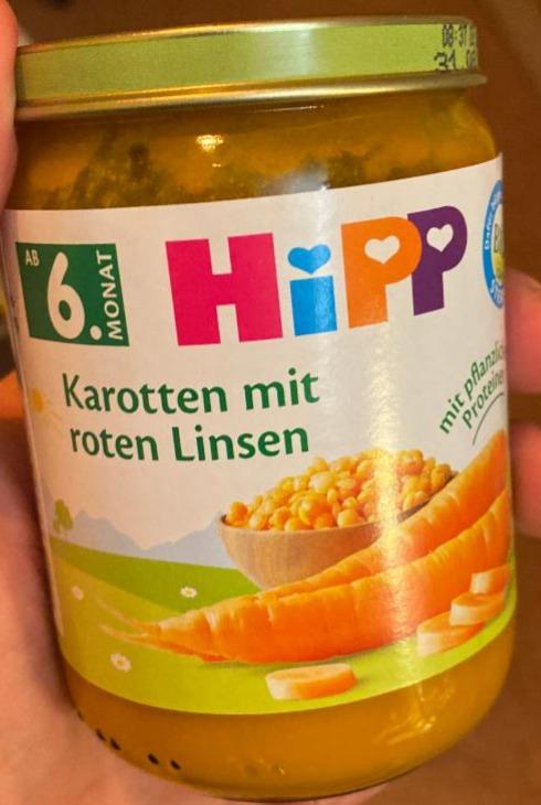 Fotografie - Bio Karotten mit roten Linsen HiPP