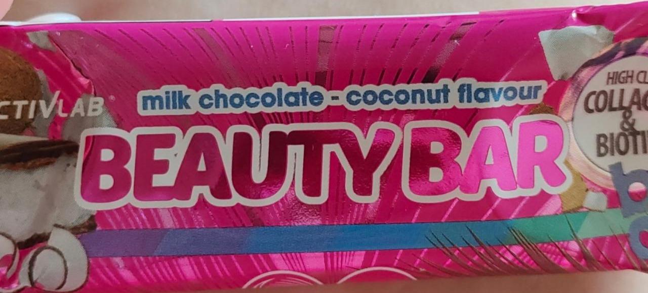 Fotografie - Beauty bar Milk chocolate coconut flavour Activlab