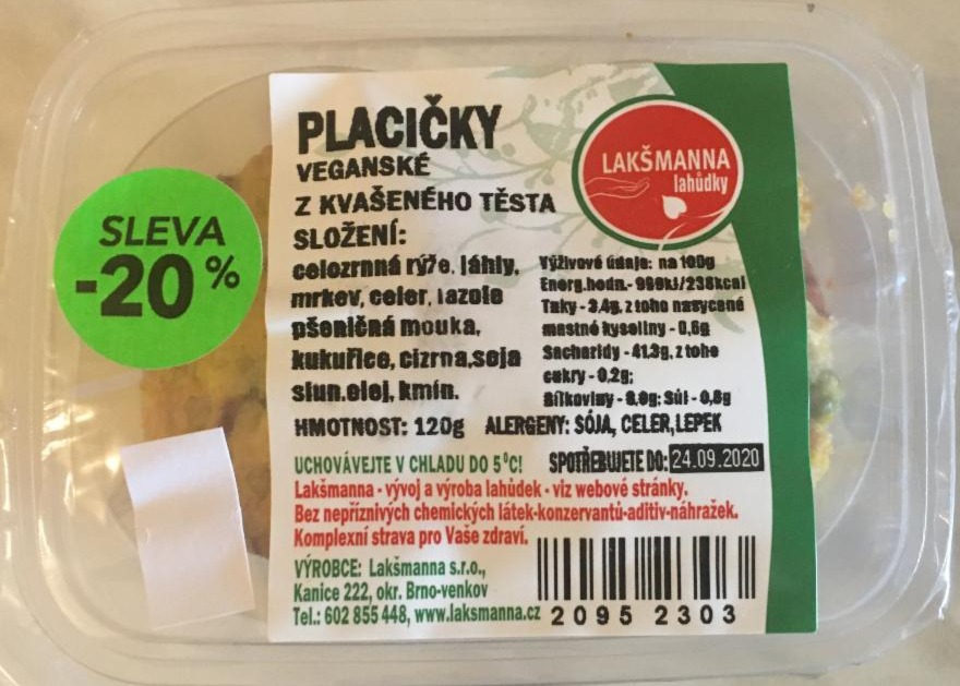 Fotografie - Placičky veganské Lakšmanna lahůdky