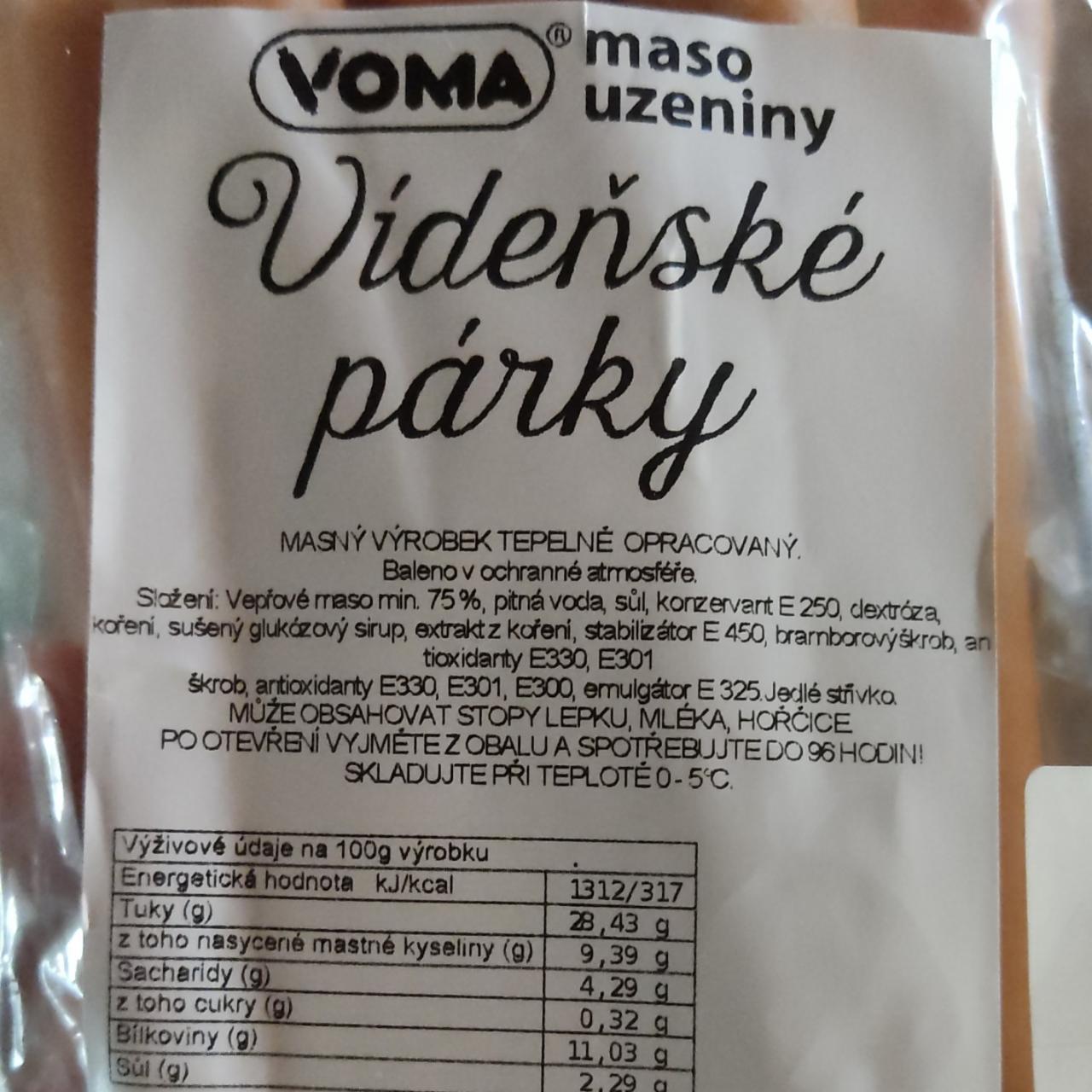 Fotografie - Vídeňské párky Voma