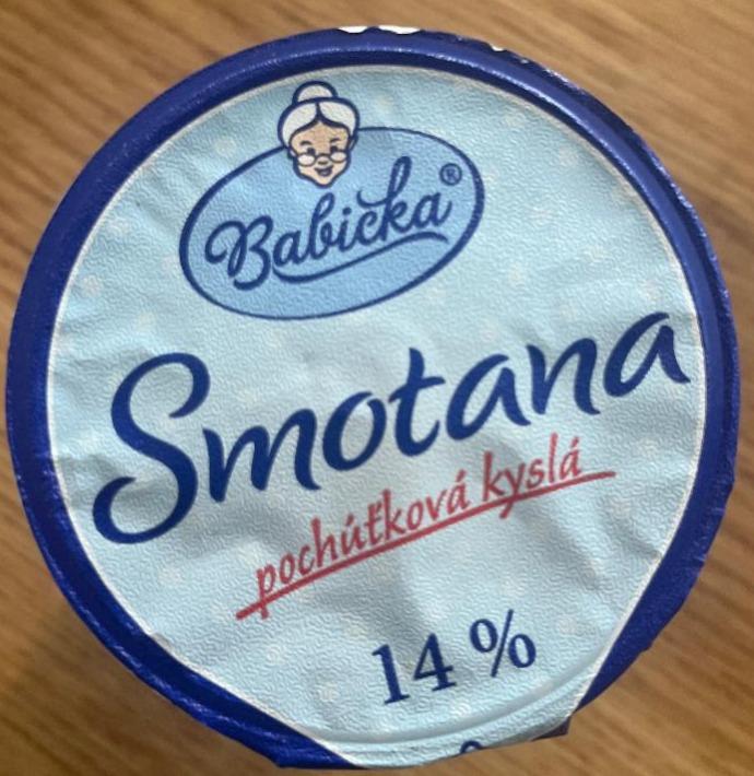 Fotografie - Smetana poctivá Babička 14%