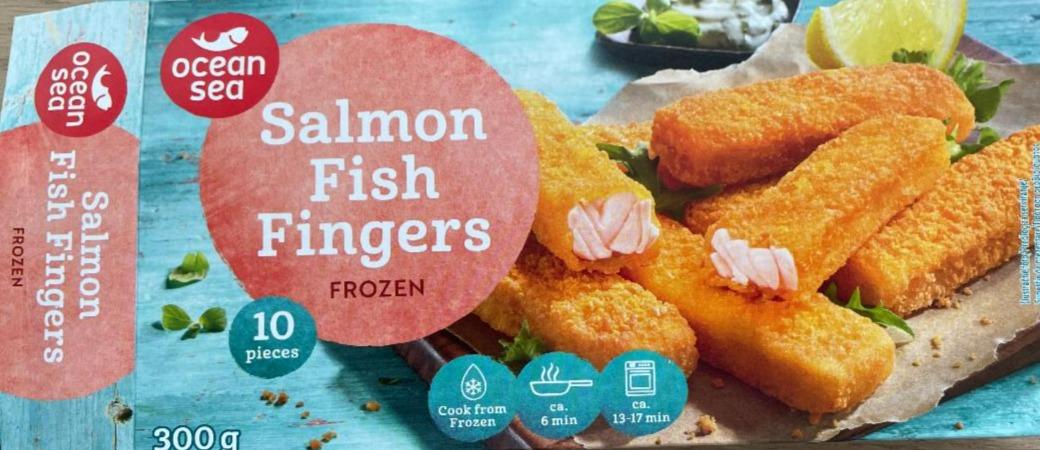 Fotografie - Salmon Fish Fingers Ocean Sea