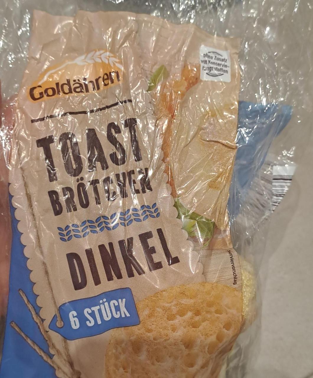 Fotografie - Toast Brötchen Dinkel Goldähren