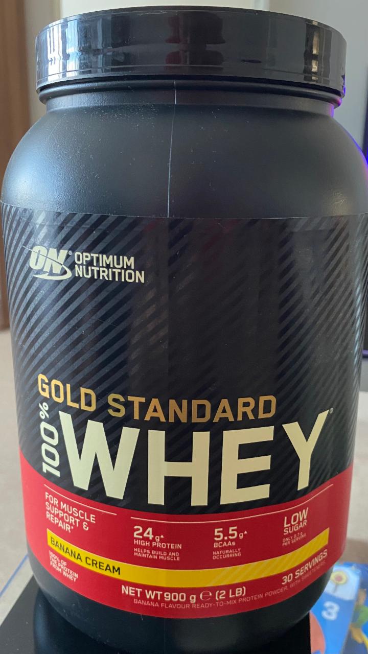 Fotografie - Gold Standard Whey 100% Banan Cream