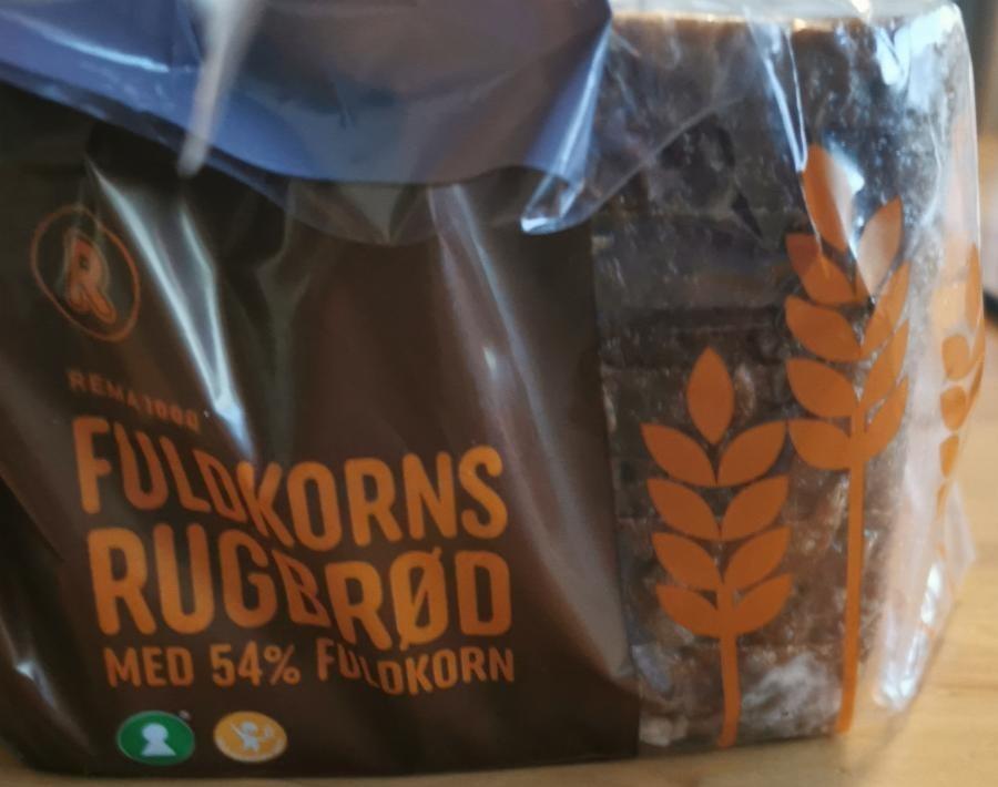 Fotografie - Fuldkorns Rugbrød med 54% Fuldkorn Rema1000