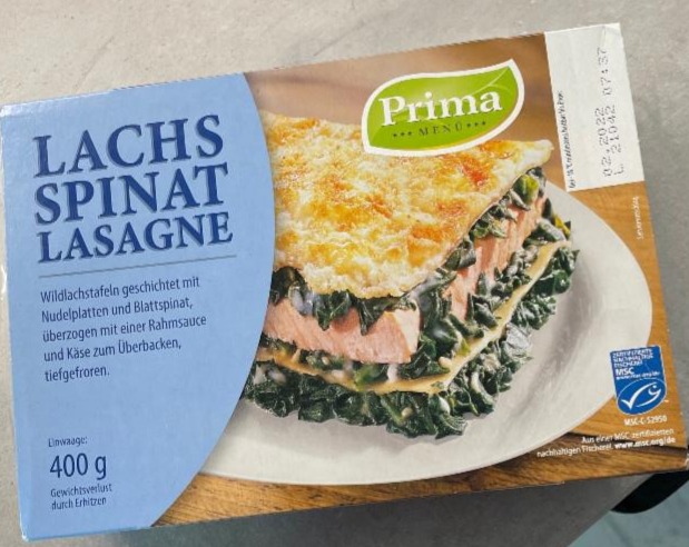 Fotografie - lachs spinat lasagne