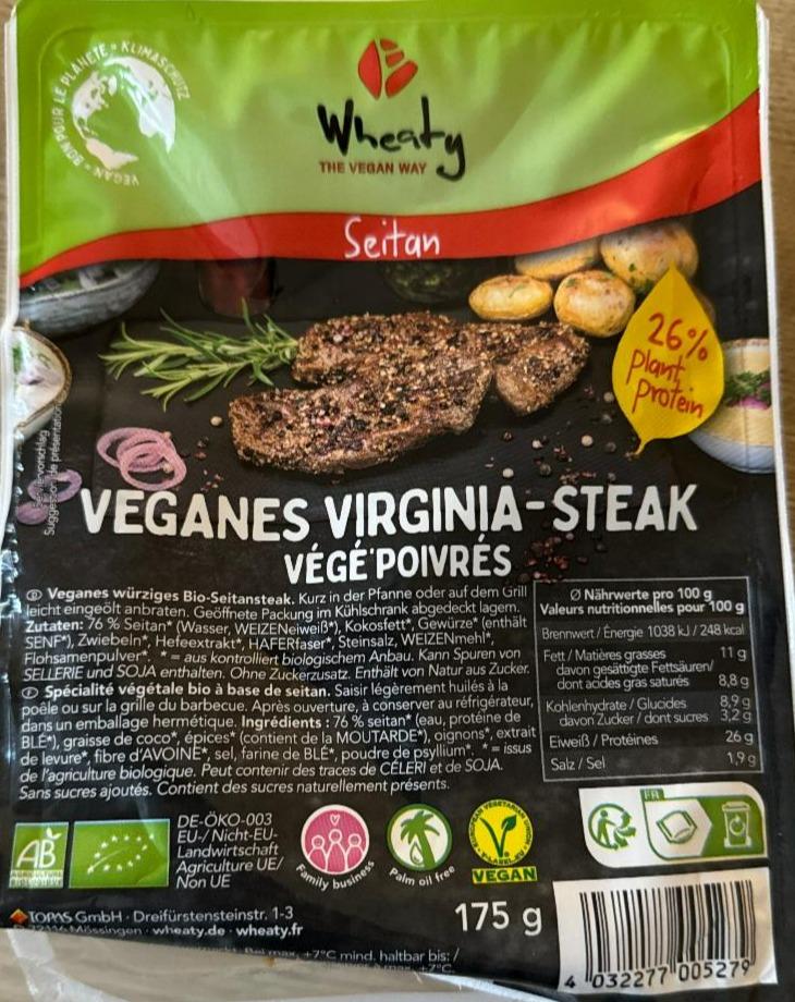 Fotografie - Veganes virginia - steak Seitan Wheaty