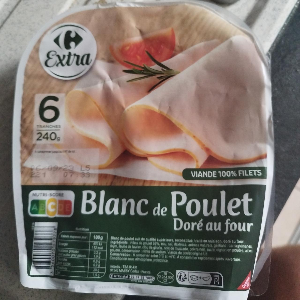 Fotografie - Blanc de Poulet Carrefour Extra