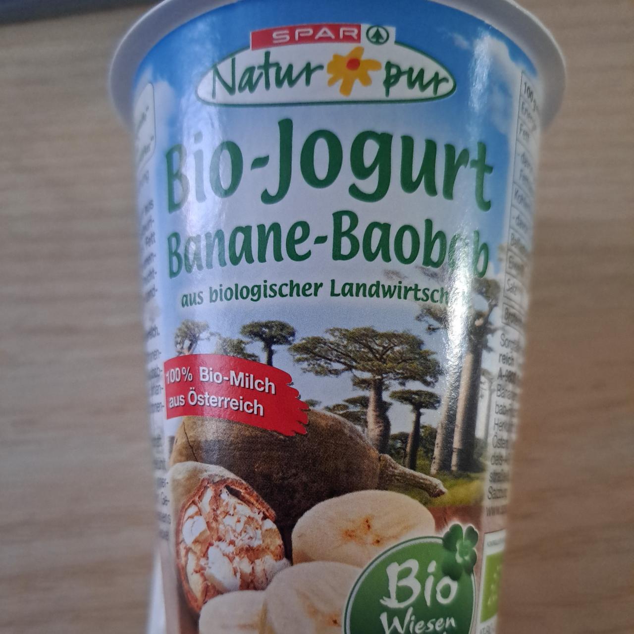 Fotografie - Bio-Jogurt Banane-Baobab SPAR Natur*pur