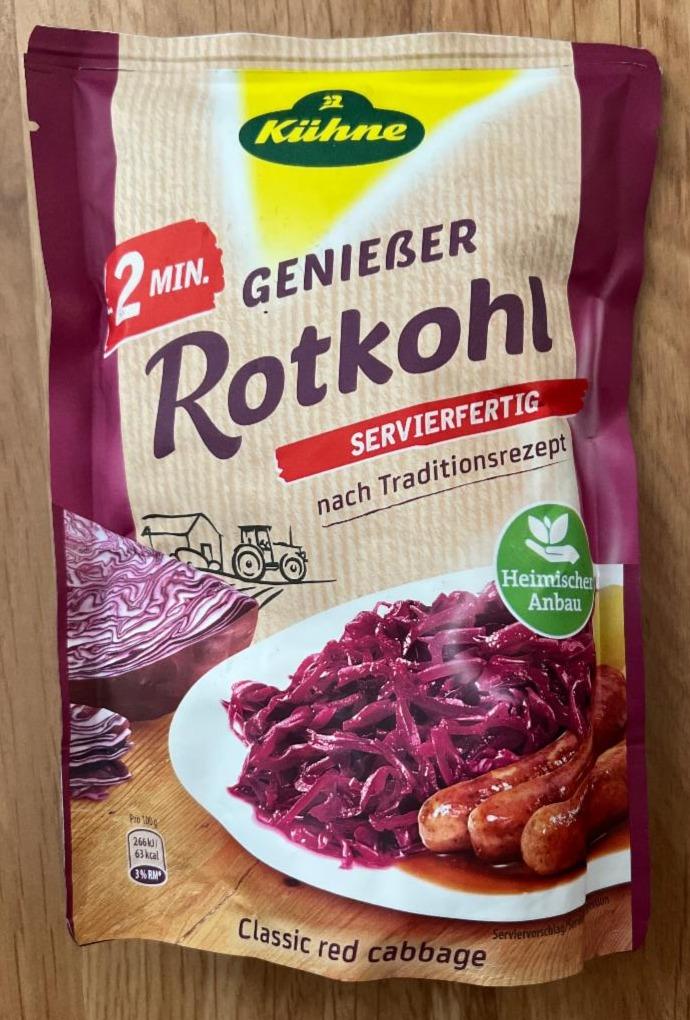 Fotografie - Rotkohl Classic Red Cabbage Kühne