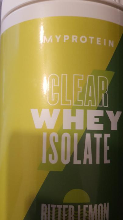 Fotografie - Myprotein Clear Whey Protein Bitter Lemon