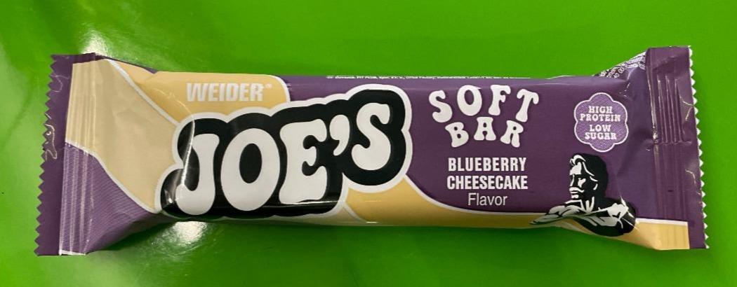 Fotografie - Joe's Soft bar Blueberry Cheesecake Flavor Weider