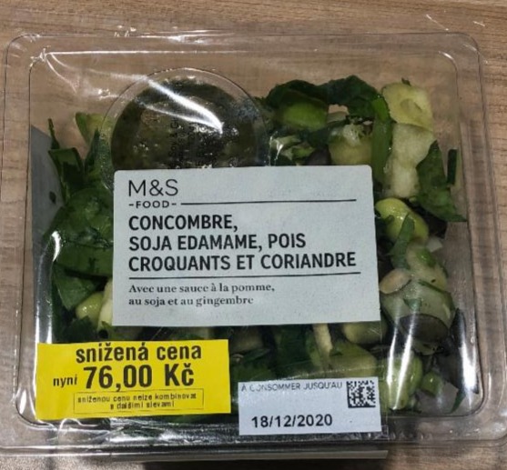 Fotografie - okurkový salát M&S