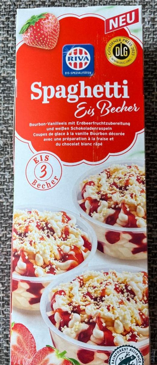 Fotografie - Spaghetti Eis Becher Riva