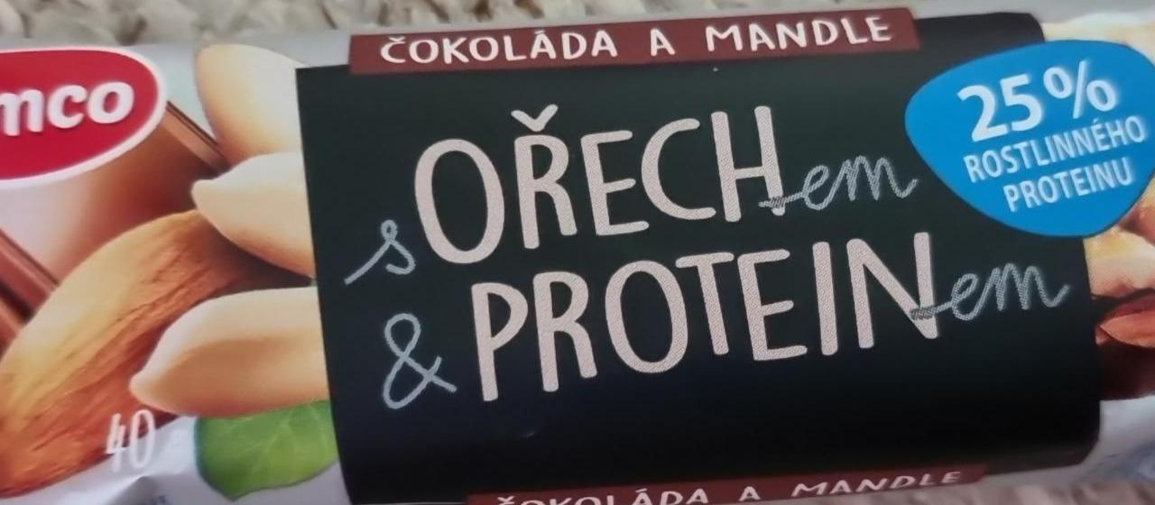 Fotografie - Čokoláda a mandle s ořechem & proteinem Emco