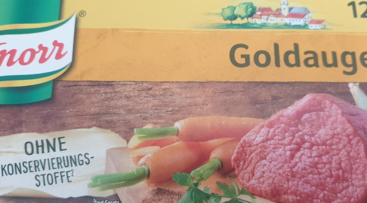 Fotografie - Goldaugen Suppenwürfel Knorr