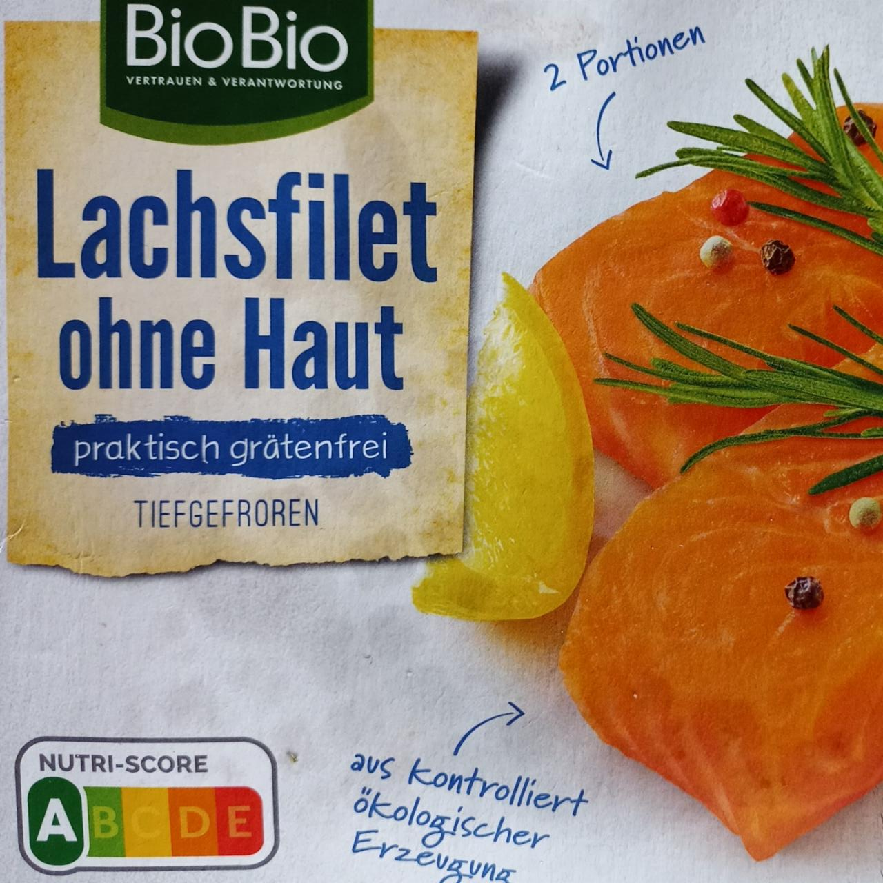 Fotografie - Bio Lachsfilet ohne Haut BioBio